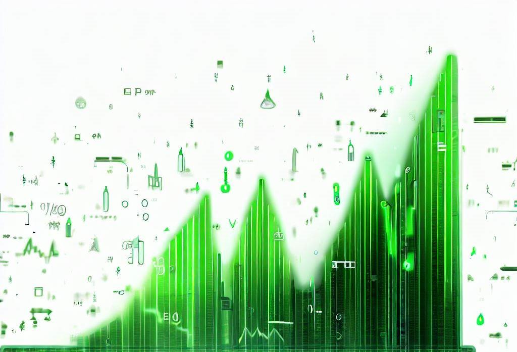 green statistic graph